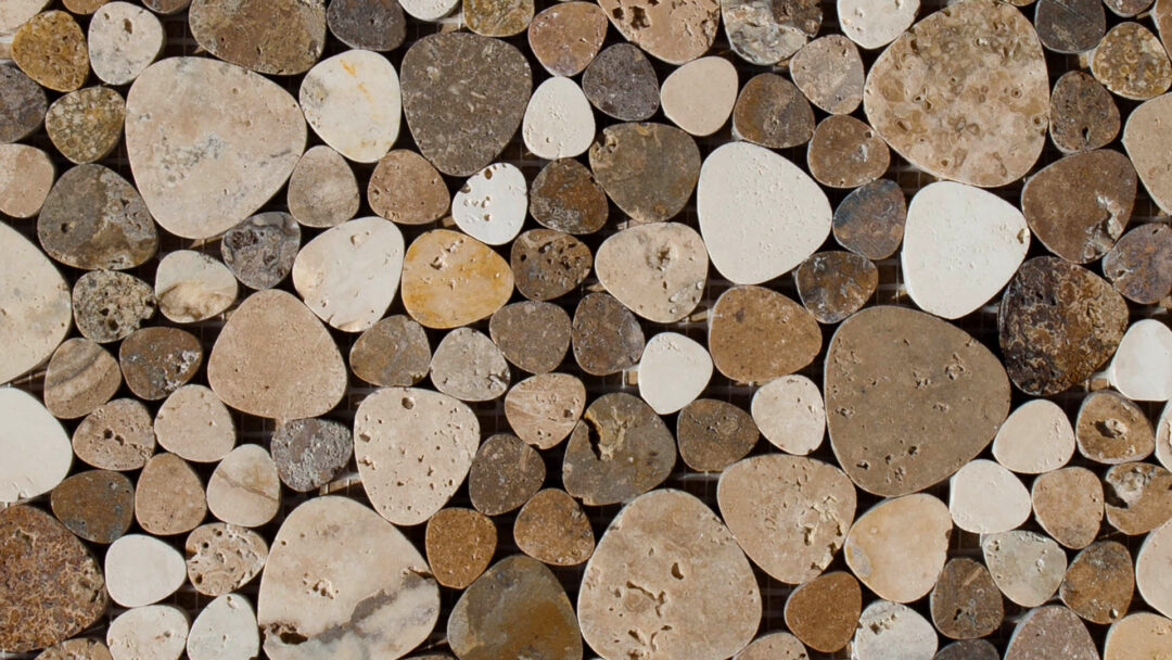 Travertinmosaik Petali Tuscany Mix Geschliffen