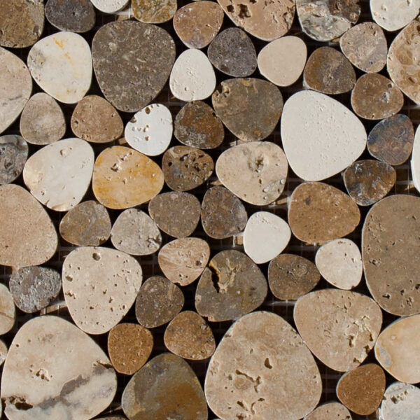 Petali Tuscany Mix Travertine Mosaic Polished