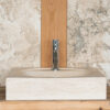 Square marble countertop sink "Linear"