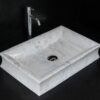 Lavabo rettangolare Pillow carrara T