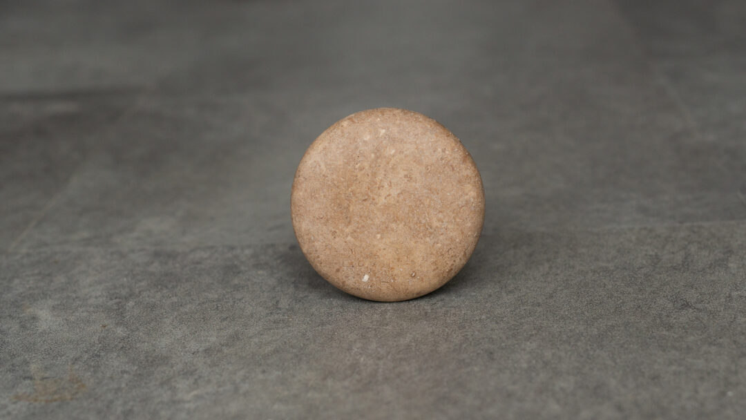 Walnut travertine drain stopper pdr011 top
