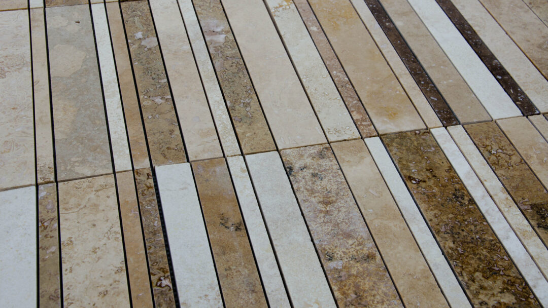 Travertine mosaic Bars HF Tuscany Mix Modern