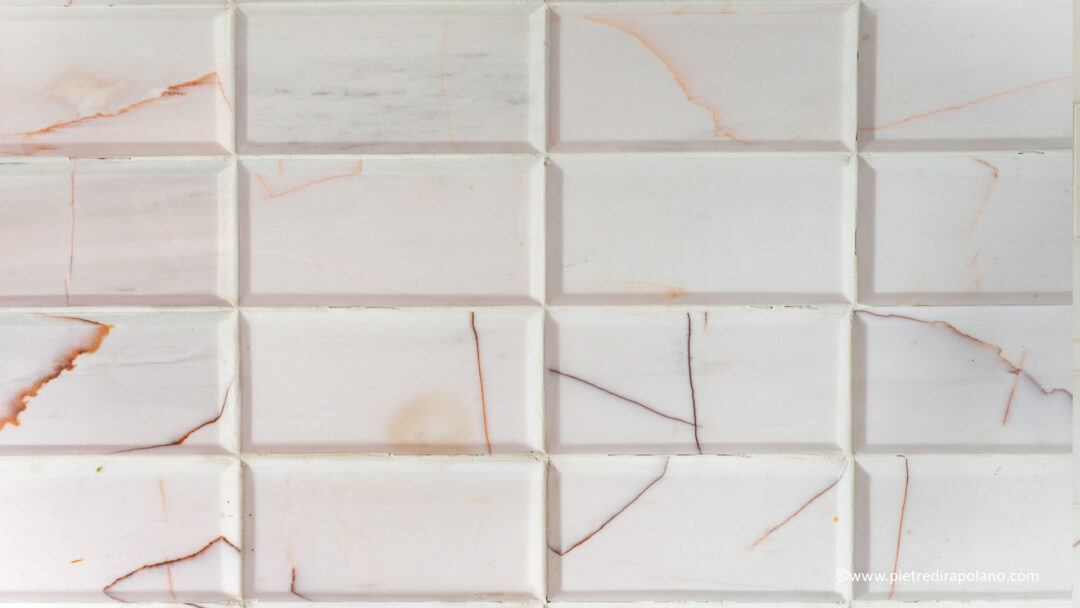 Bianco Alba beveled tile