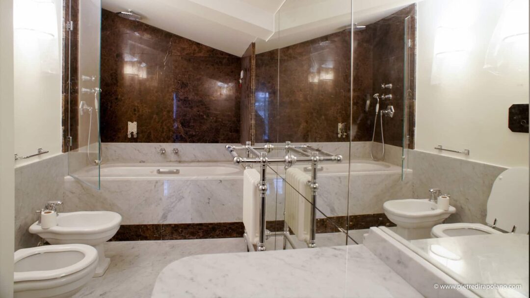 Bianco di carrara x Pietre di Rapolano ()