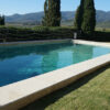 Pool edges travertine stones of rapolano