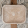 Crib countertop sink with rounded corners