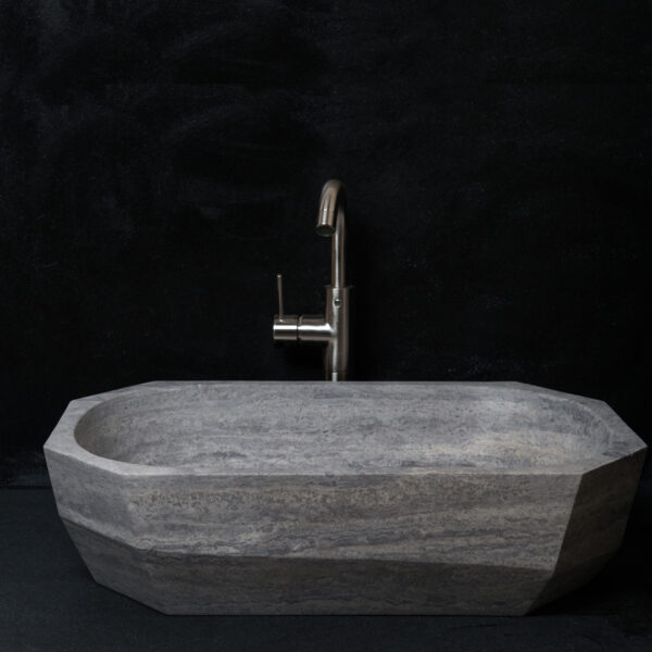 Design sink in travertine “Daymo Ice”