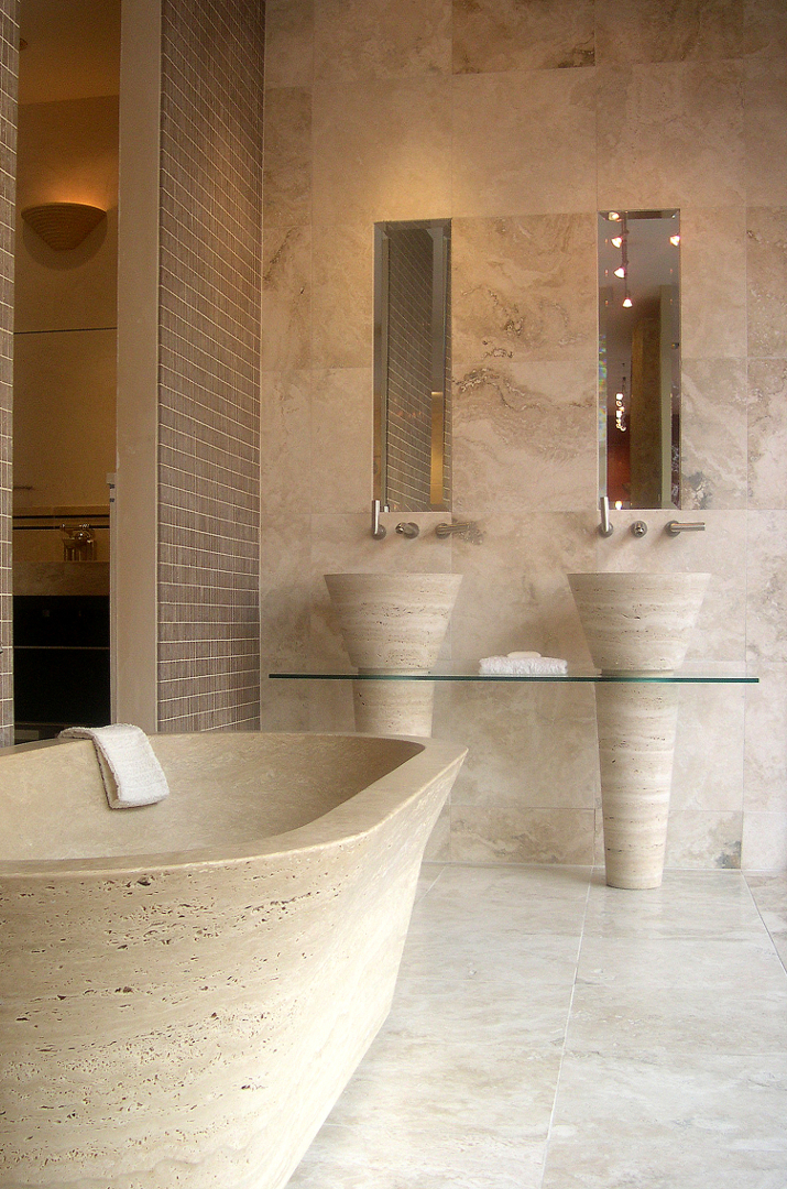 Marmo travertino travertino per bagno di lusso