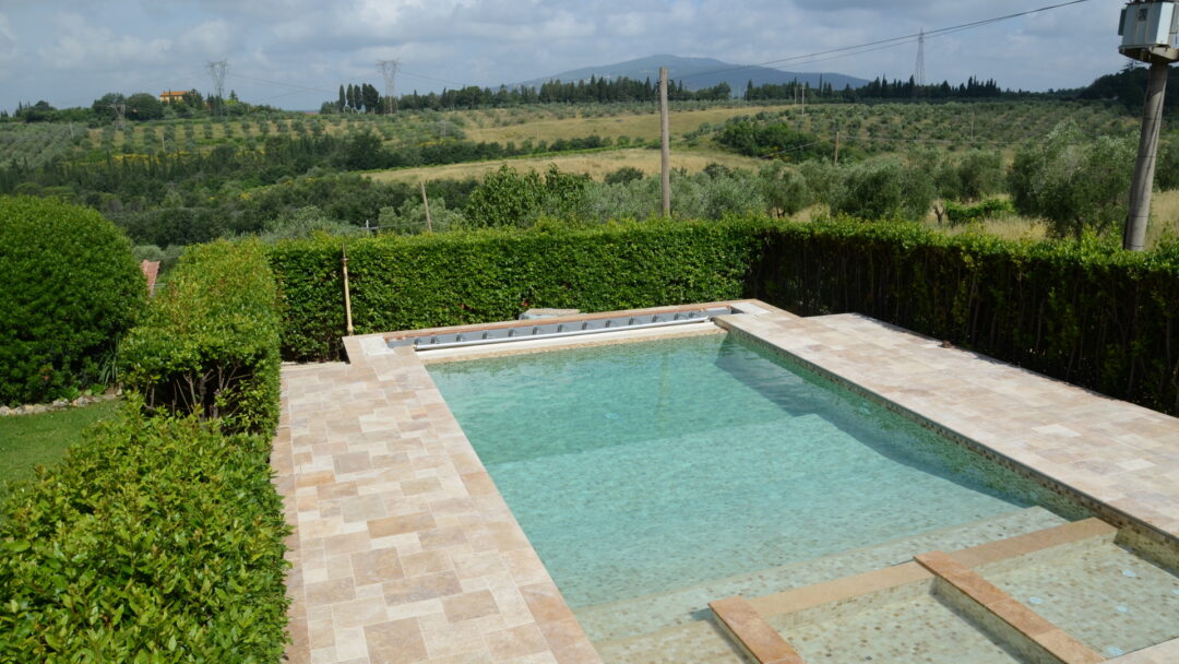 Pool Edge in Avana Mix Travertine - Pietre di Rapolano