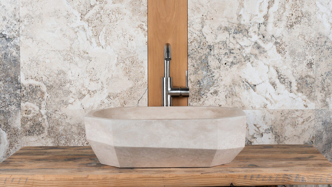 Daymo ch tr ch design sink in light travertine