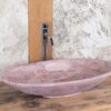 Elipse RC TR042RC - Oval pink marble sink