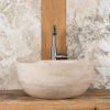 Lavabo bordo sottile in travertino Fiano Slim