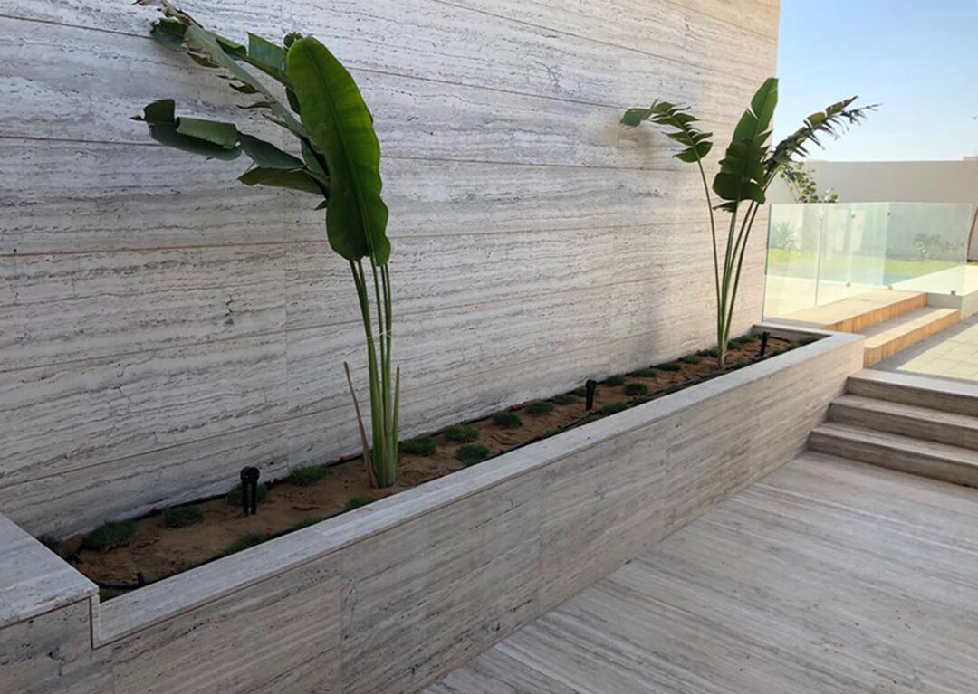 External facades travertine Rapolano Stones