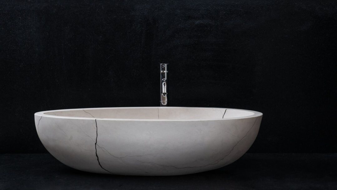 Lavabo da bagno in marmo zecevo modello eye