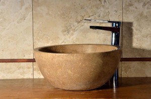 Fiano travertine basin