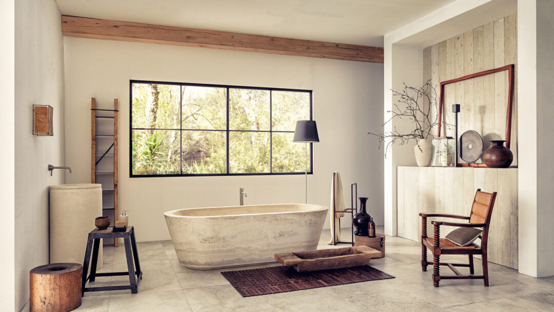 Marie Claire Maison Stone Bathtub from Rapolano Paris