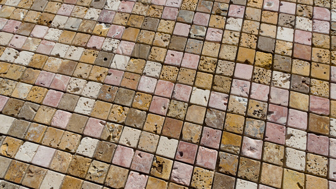 Marmormosaik Modell Coral Mix