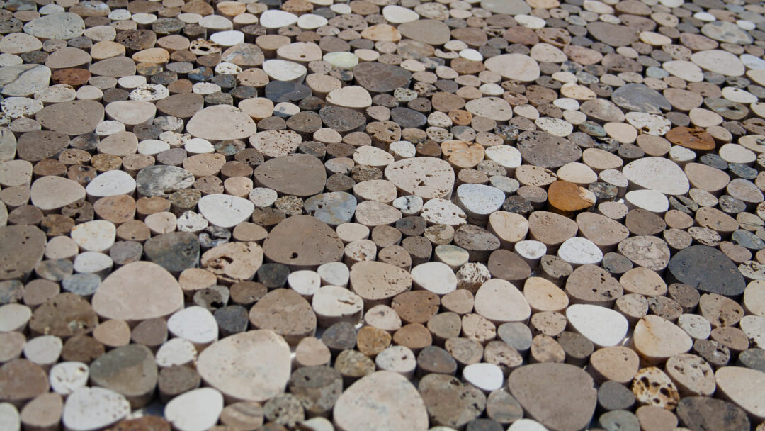 Travertinmosaik Petali Tuscany Mix geschliffen