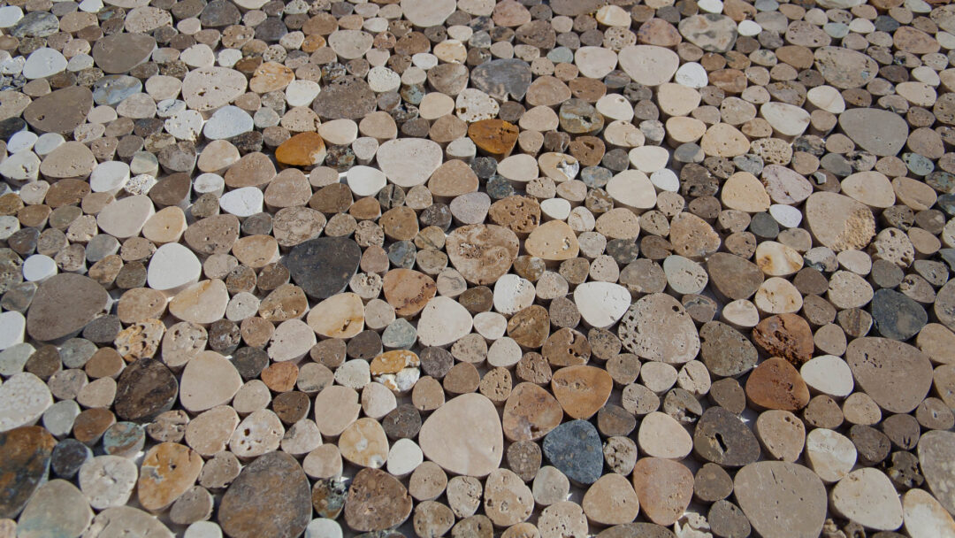 Travertinmosaik Petali Tuscany Mix geschliffen