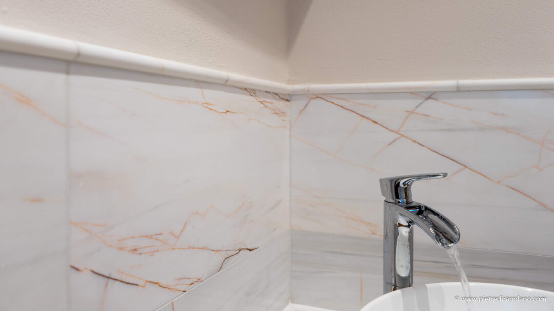 Pdr bianco alba bianco con venature color rame