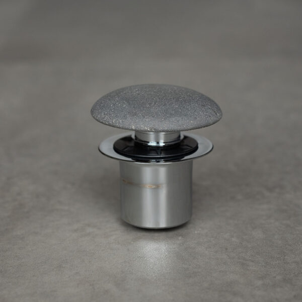 Basalt drain stopper front