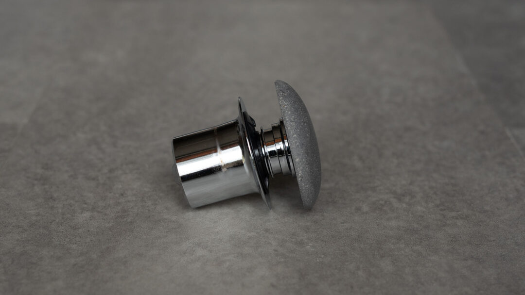 Basalt drain stopper side