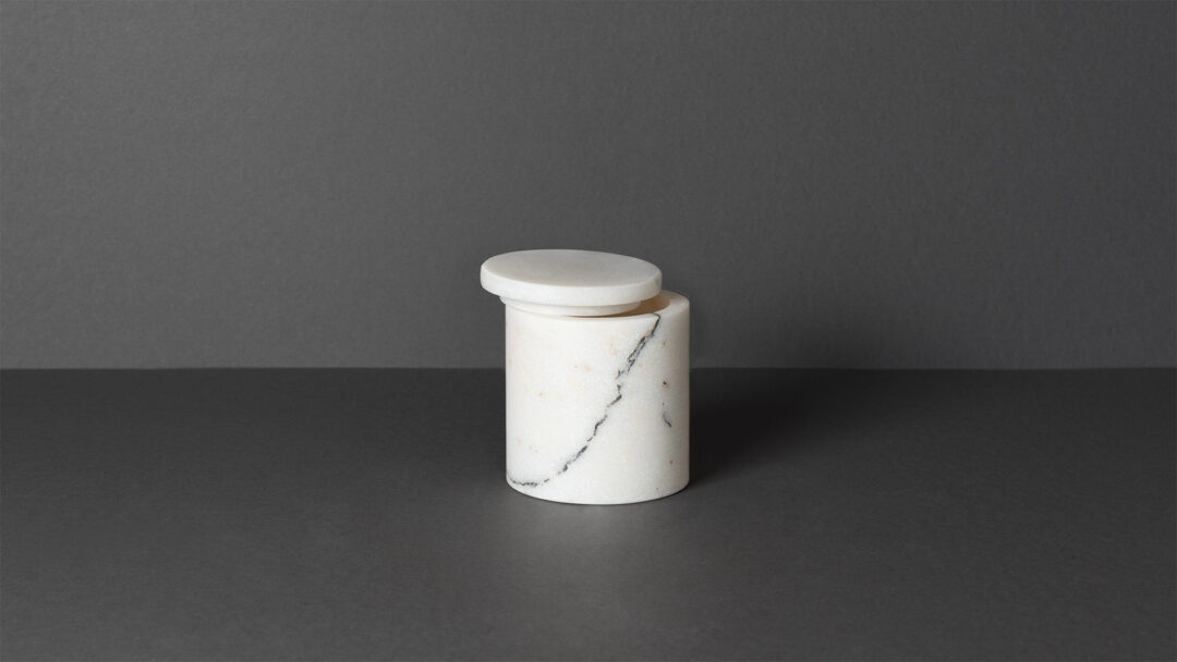 Portacottonfiock lilac fronte x