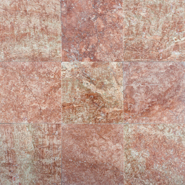 Coral Pink Travertine slab (PDR079)