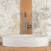 Lavabo in travertino ovale modello Soap