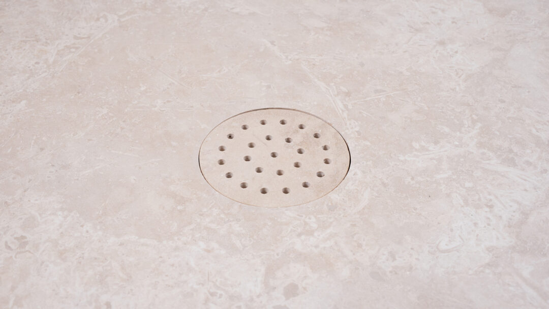 Flat shower base