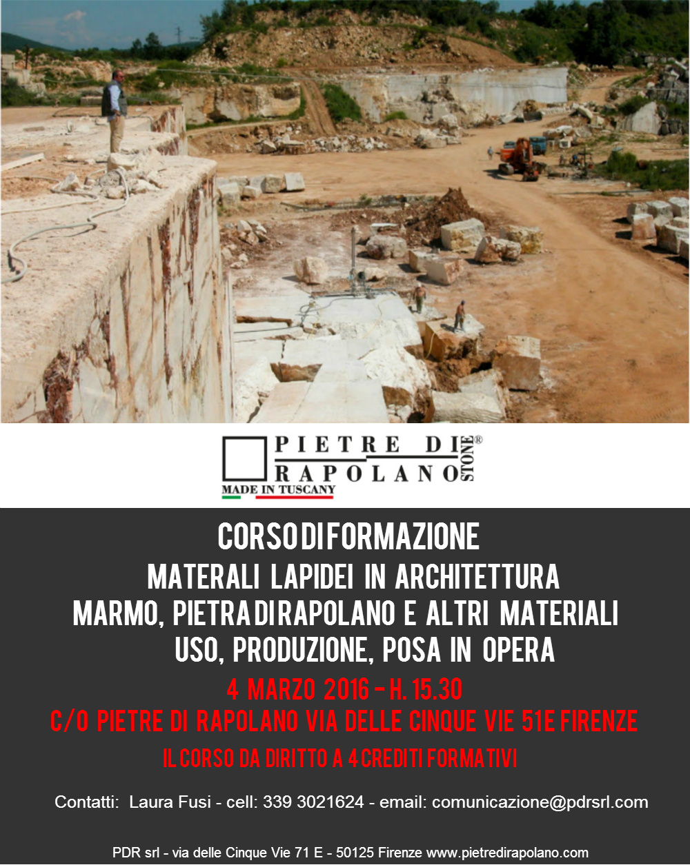 invitation course arch Pistoia MARCH 4, 2016
