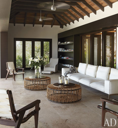 Lobby Hotel ai Caraibi: pavimento in travertino Becagli Chiaro