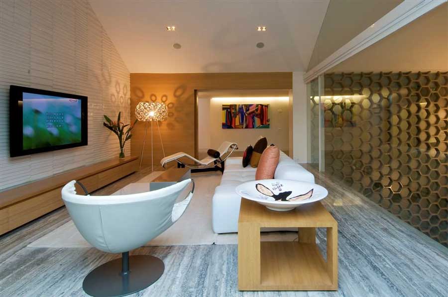 Pavimento soggiorno in travertino controfalda Zebra Silver