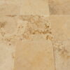 Yellow travertine floor and wall tiles