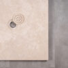 Travertine shower base Flat