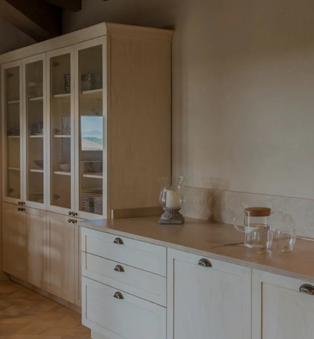 Cucina in travertino