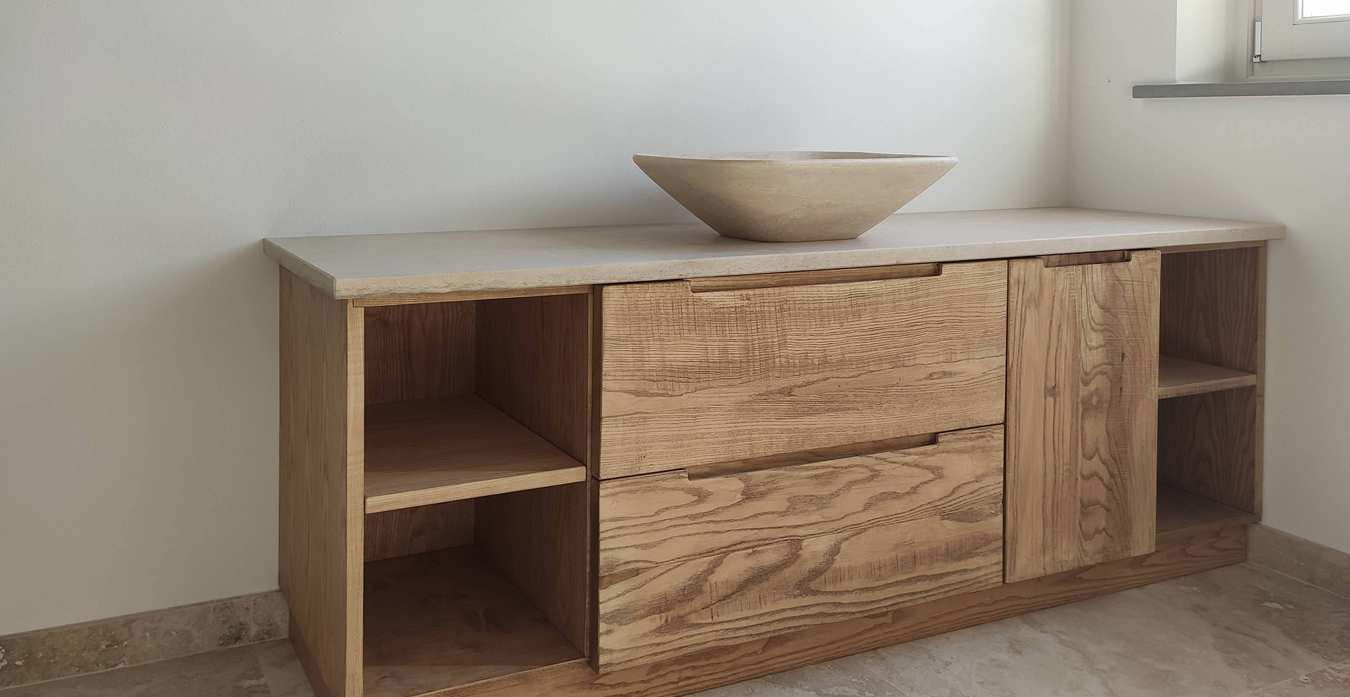 mobili per bagno in legno